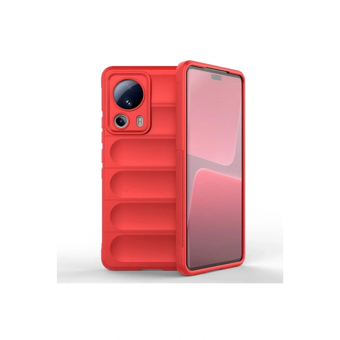 Xiaomi Mi 13 Lite Kılıf Optimum Silikon - Kırmızı