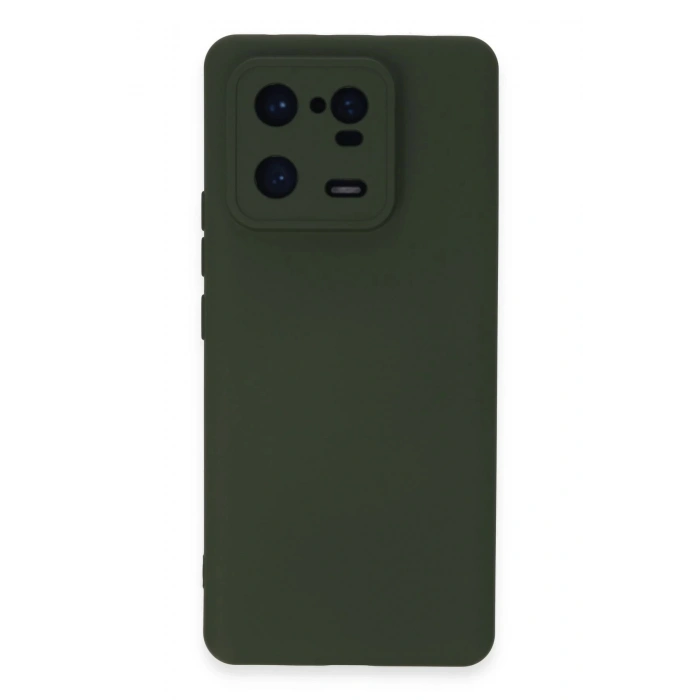 Xiaomi Mi 13 Pro Kılıf Nano içi Kadife Silikon - Koyu Yeşil