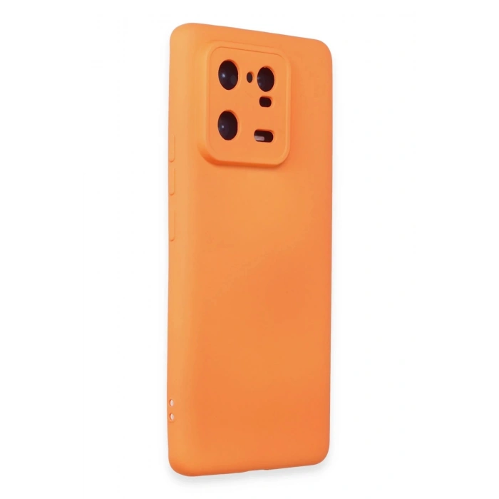 Xiaomi Mi 13 Pro Kılıf Nano içi Kadife Silikon - Turuncu