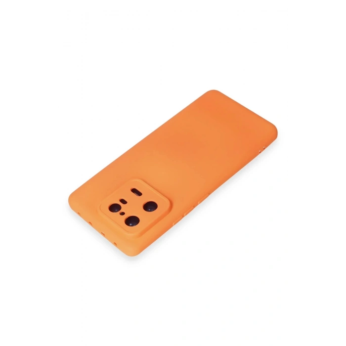 Xiaomi Mi 13 Pro Kılıf Nano içi Kadife Silikon - Turuncu
