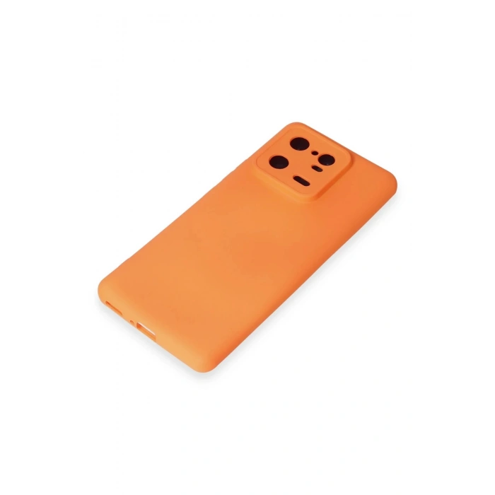 Xiaomi Mi 13 Pro Kılıf Nano içi Kadife Silikon - Turuncu