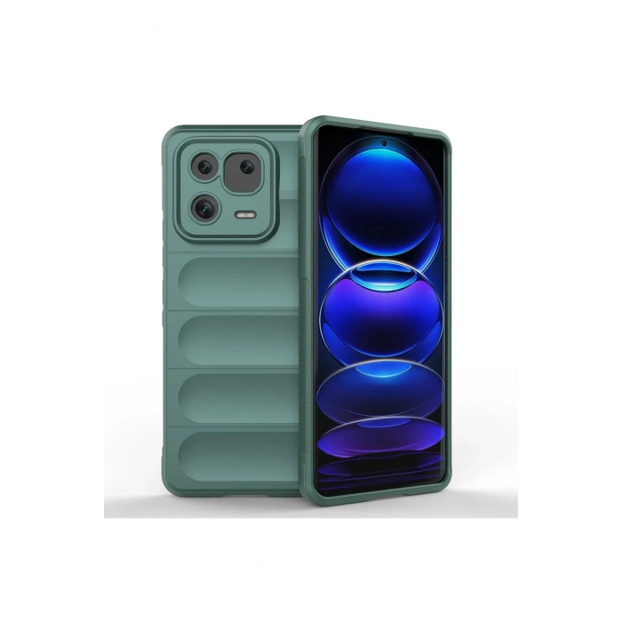 Xiaomi Mi 13 Pro Kılıf Optimum Silikon - Koyu Yeşil