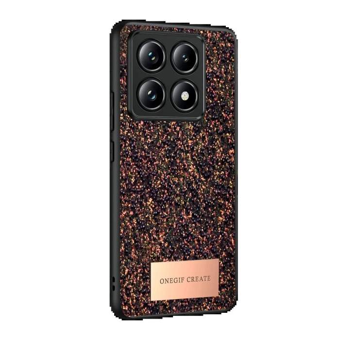 Xiaomi Mi 14T Pro Bright Simli Kapak - Derin Mor