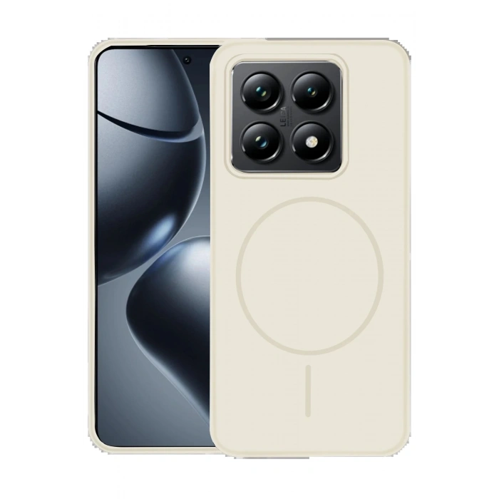 Xiaomi Mi 14T Pro Kılıf Jully Magsafe Kapak - Pudra