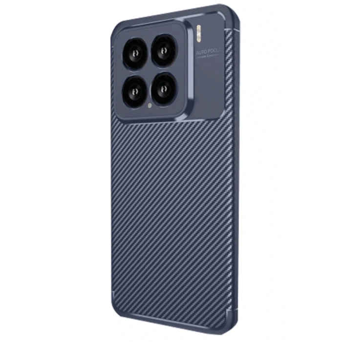 Xiaomi Mi 15 Kılıf Auto Focus Karbon Kapak - Lacivert