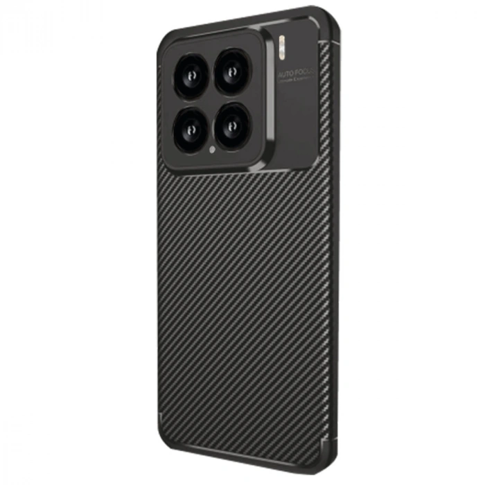Xiaomi Mi 15 Kılıf Auto Focus Karbon Kapak - Siyah