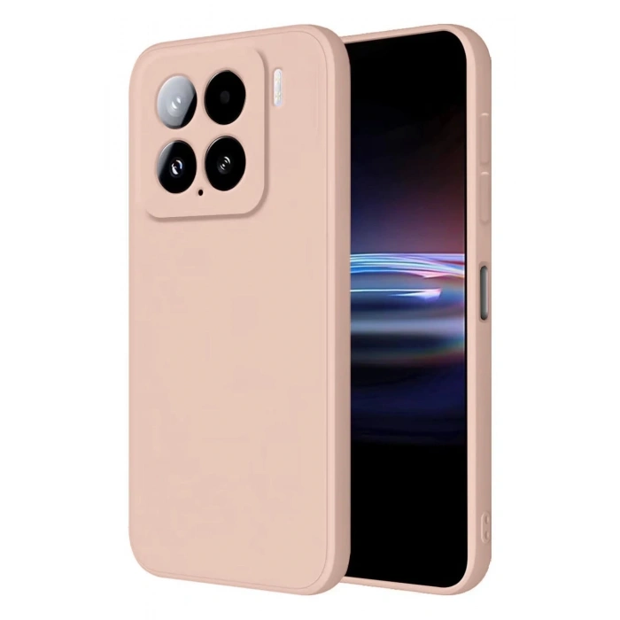 Xiaomi Mi 15 Pro Kılıf Nano içi Kadife Silikon - Pudra