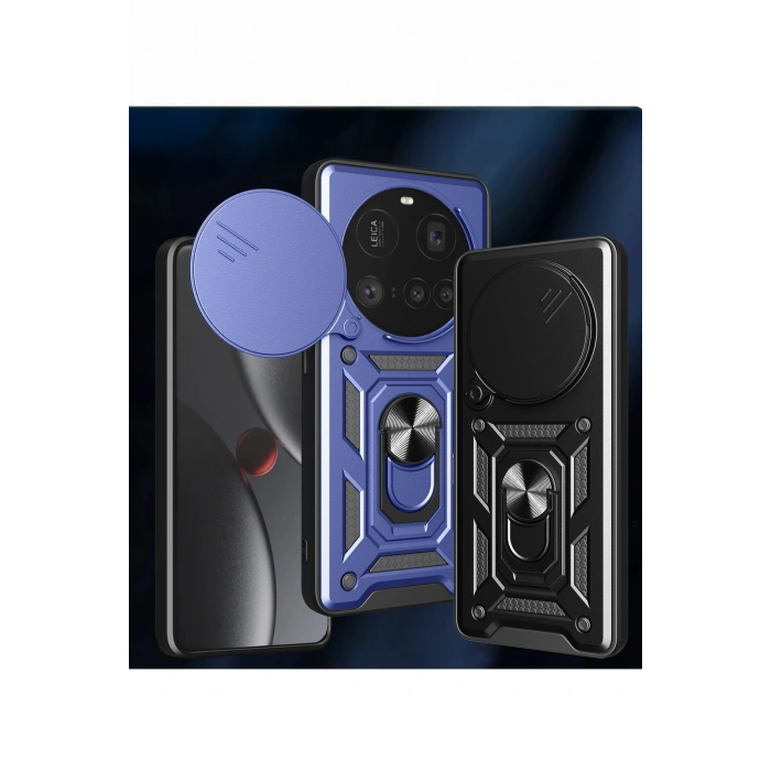 Xiaomi Mi 15 Ultra Kılıf Pars Lens Yüzüklü Silikon - Kırmızı