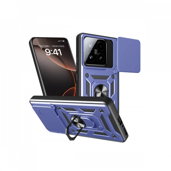 Xiaomi Mi 15T Pars Lens Yüzüklü Silikon - Lacivert