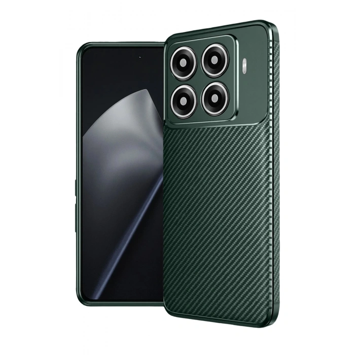 Xiaomi Mi 15T Pro Auto Focus Karbon Kapak - Koyu Yeşil