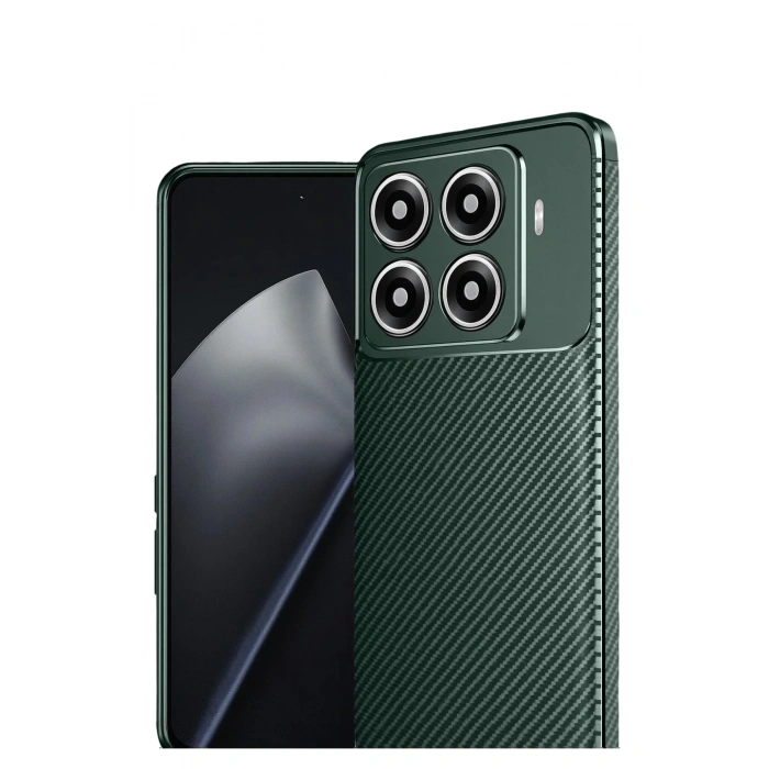 Xiaomi Mi 15T Pro Auto Focus Karbon Kapak - Koyu Yeşil