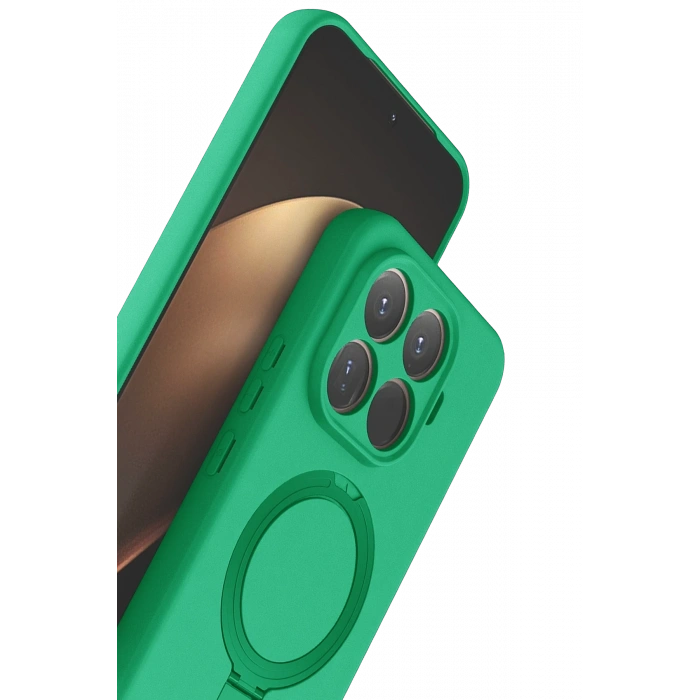 Xiaomi Mi 15T Pro Regal Magsafe Standlı Kapak - Yeşil