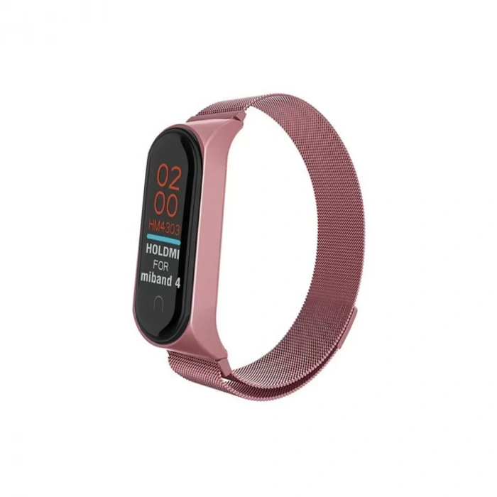 Xiaomi Mi Band 4 Metal Mıknatıslı Kordon - Rose