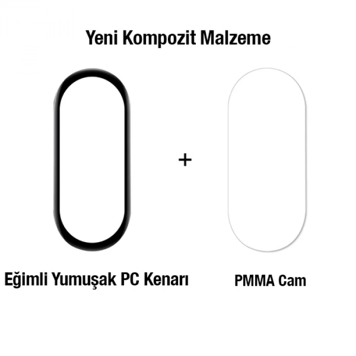 Xiaomi Mi Band 7 3d Full Kaplama Ekran Koruyucu Pet+pmma