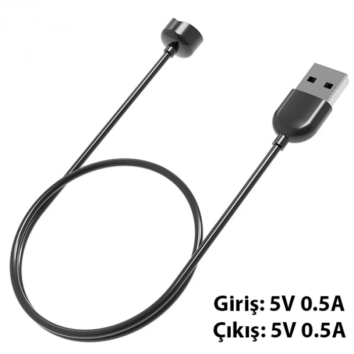 Xiaomi Mi Band 7- 6 Mi Band 5 Usb Şarj Kablosu 50cm