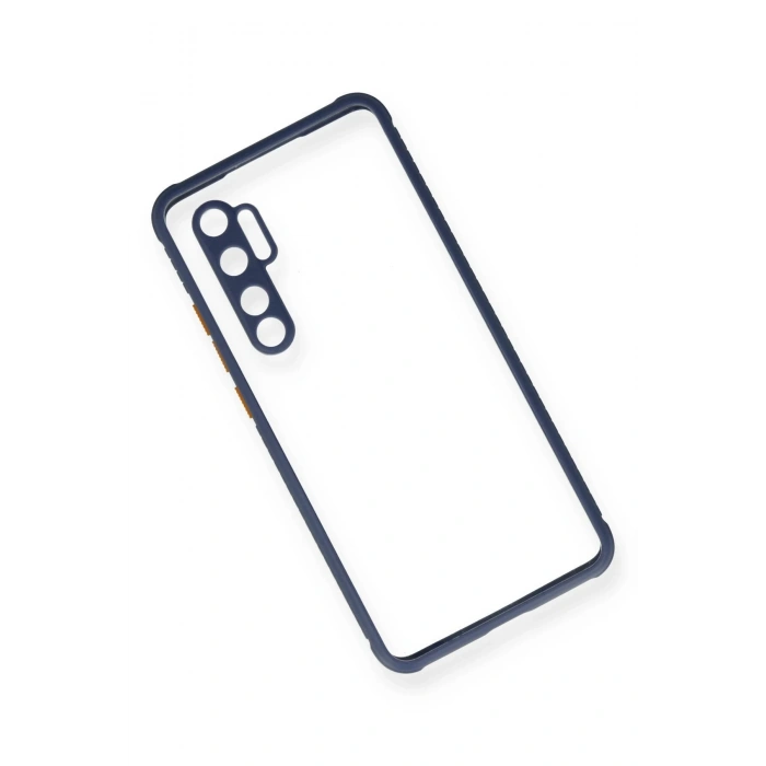 Xiaomi Mi Note 10 Lite Kılıf Miami Şeffaf Silikon - Gri