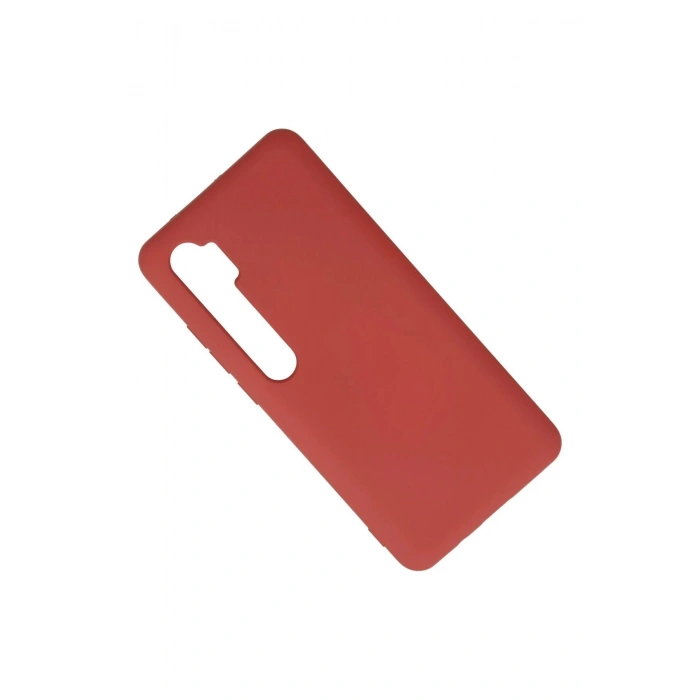 Xiaomi Mi Note 10 Lite Kılıf Nano içi Kadife Silikon - Kiremit
