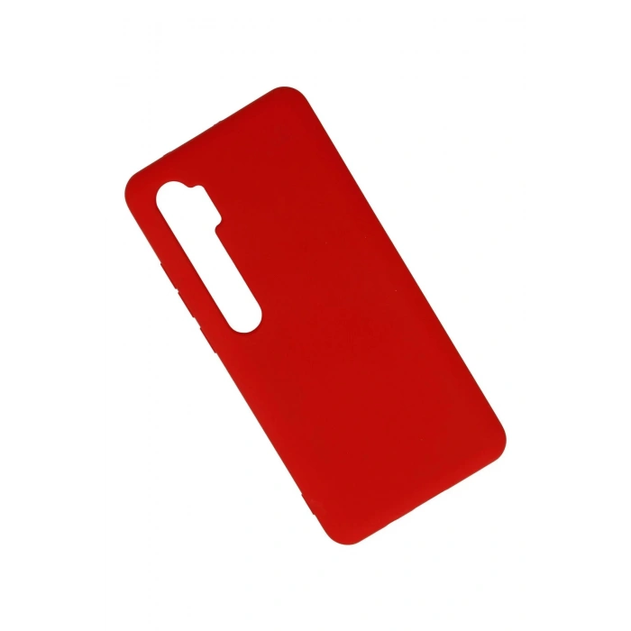 Xiaomi Mi Note 10 Lite Kılıf Nano içi Kadife Silikon - Kırmızı