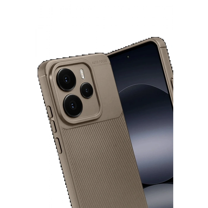 Xiaomi Note 14 5G Auto Focus Karbon Kapak - Kahverengi