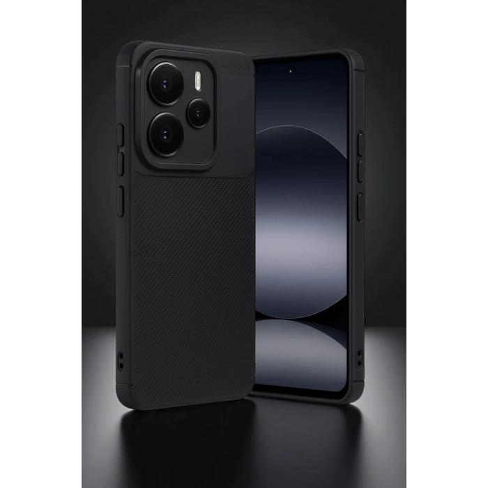 Xiaomi Note 14 5G Auto Focus Karbon Kapak - Siyah