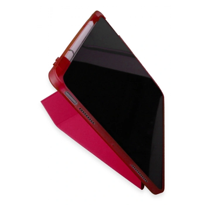 Xiaomi Pad 6 Kılıf Kalemlikli Mars Tablet Kılıfı - Kırmızı