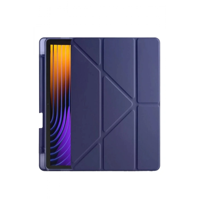 Xiaomi Pad 7 Pro Kılıf Kalemlikli Mars Tablet Kılıfı - Lacivert