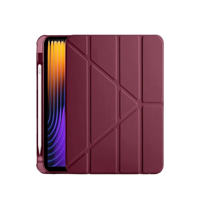 Xiaomi Pad 7 Pro Kılıf Kalemlikli Mars Tablet Kılıfı - Mor