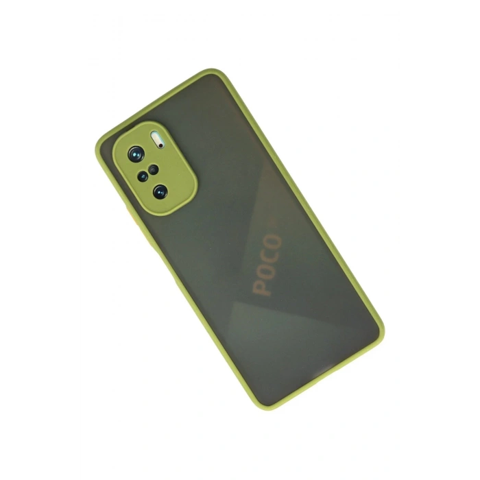 Xiaomi Poco F3 Kılıf Montreal Silikon Kapak - Açık Yeşil