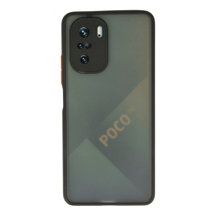 Xiaomi Poco F3 Kılıf Montreal Silikon Kapak - Siyah