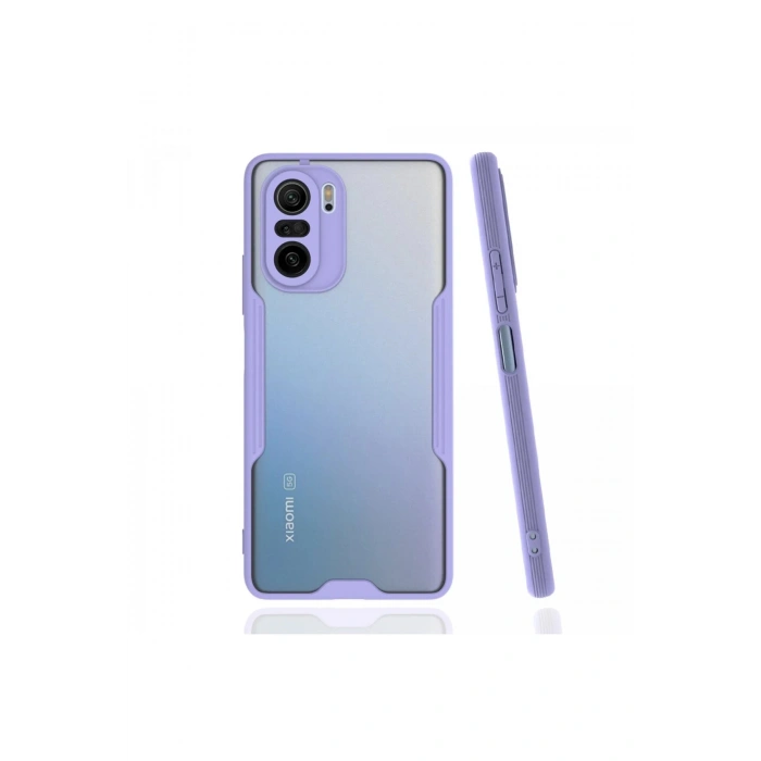 Xiaomi Poco F3 Kılıf Platin Silikon - Lila