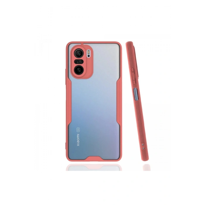 Xiaomi Poco F3 Kılıf Platin Silikon - Pembe