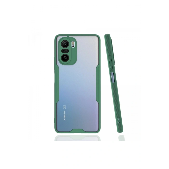 Xiaomi Poco F3 Kılıf Platin Silikon - Yeşil