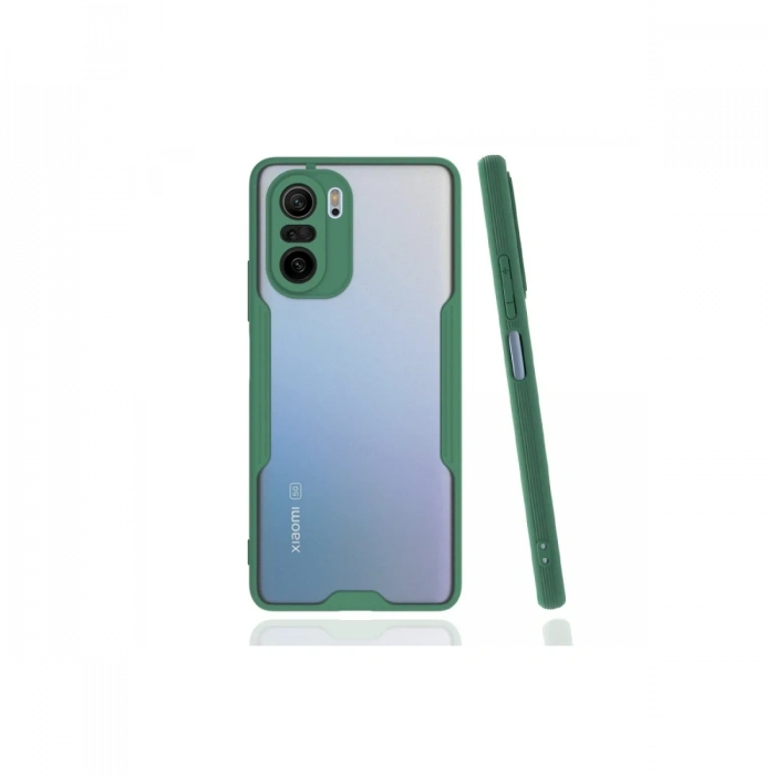 Xiaomi Poco F3 Kılıf Platin Silikon - Yeşil