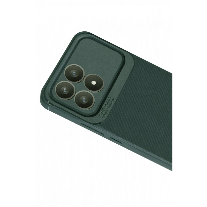 Xiaomi Poco F8 Pro Auto Focus Karbon Kapak - Koyu Yeşil