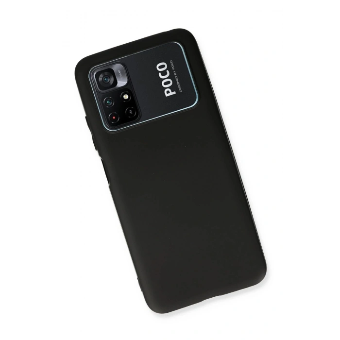 Xiaomi Poco M4 Pro 4G Kılıf First Silikon - Siyah