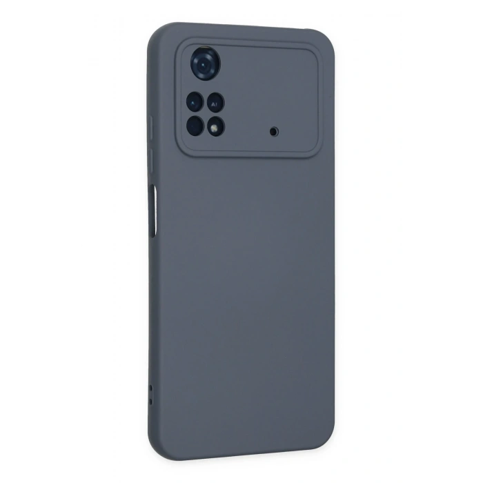 Xiaomi Poco M4 Pro 4G Kılıf Nano içi Kadife Silikon - Gri