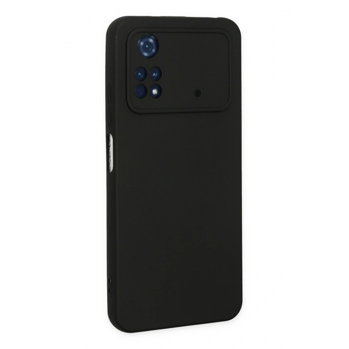 Xiaomi Poco M4 Pro 4G Kılıf Nano içi Kadife Silikon - Siyah