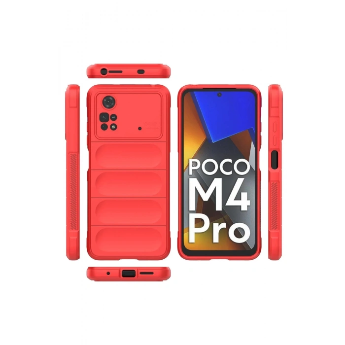 Xiaomi Poco M4 Pro 4G Kılıf Optimum Silikon - Kırmızı
