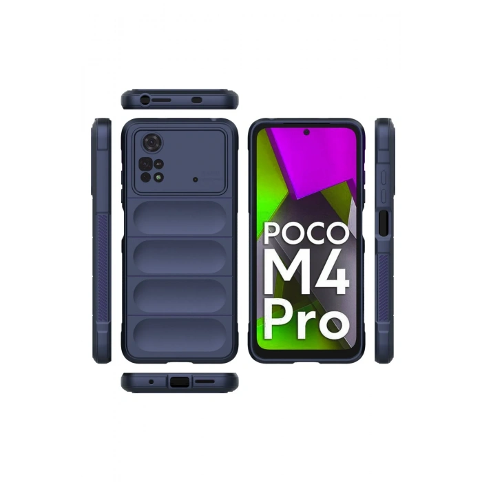 Xiaomi Poco M4 Pro 4G Kılıf Optimum Silikon - Lacivert