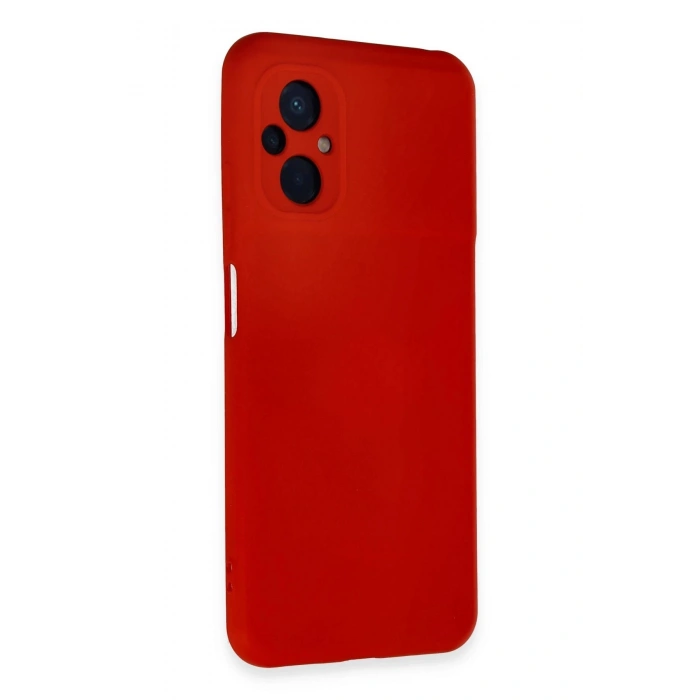 Xiaomi Poco M5 Kılıf Nano içi Kadife Silikon - Kırmızı