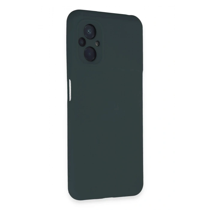 Xiaomi Poco M5 Kılıf Nano içi Kadife Silikon - Koyu Yeşil