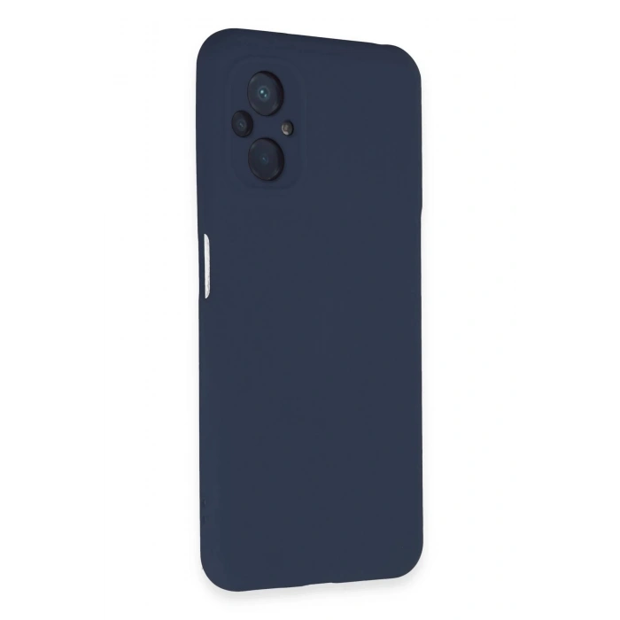 Xiaomi Poco M5 Kılıf Nano içi Kadife Silikon - Lacivert