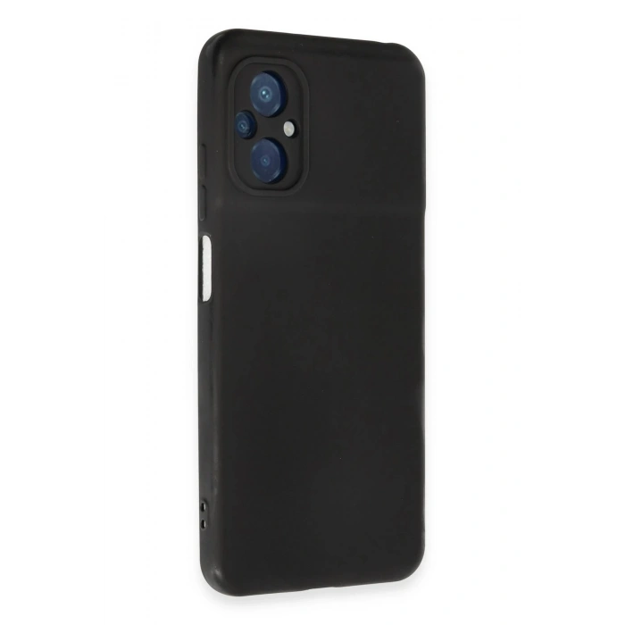Xiaomi Poco M5 Kılıf Nano içi Kadife Silikon - Siyah