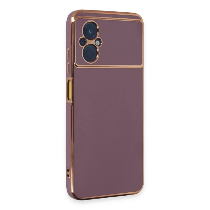 Xiaomi Poco M5 Kılıf Volet Silikon - Mor