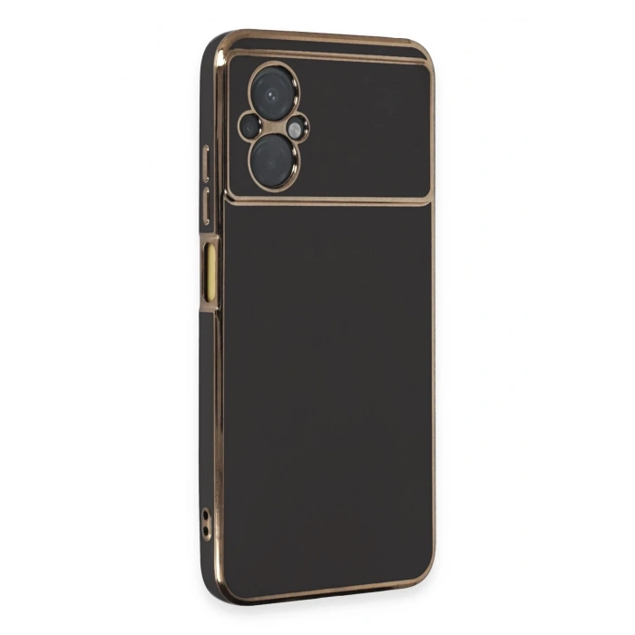 Xiaomi Poco M5 Kılıf Volet Silikon - Siyah