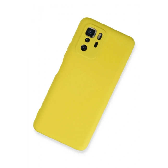 Xiaomi Poco X3 GT Kılıf Nano içi Kadife Silikon - Sarı