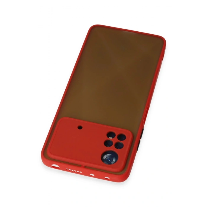 Xiaomi Poco X4 Pro 5G Kılıf Montreal Silikon Kapak - Kırmızı