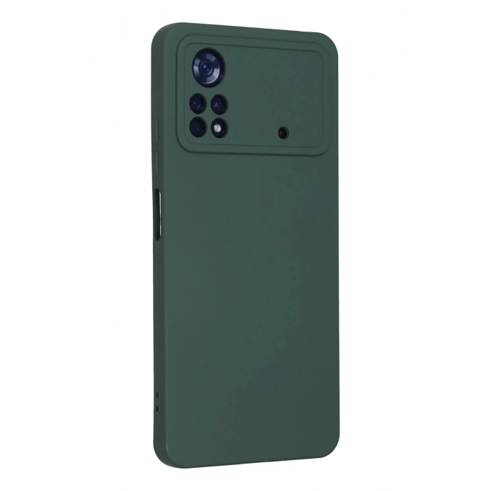 Xiaomi Poco X4 Pro 5G Kılıf Nano içi Kadife Silikon - Koyu Yeşil