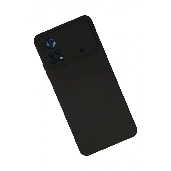 Xiaomi Poco X4 Pro 5G Kılıf Nano içi Kadife Silikon - Siyah