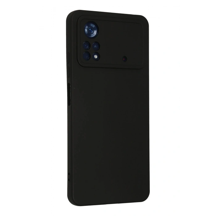 Xiaomi Poco X4 Pro 5G Kılıf Nano içi Kadife Silikon - Siyah